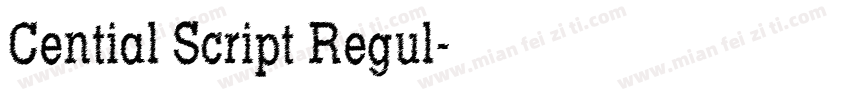 Cential Script Regul字体转换